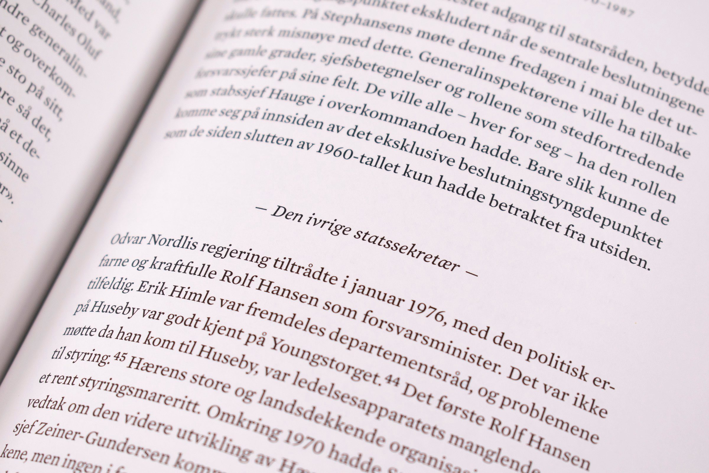 Bildet viser et nærbilde av en mellomtittel i boken.